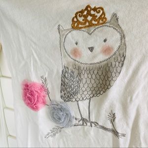 Baby Gap Owl Long Sleeve T Shirt (sz 5T)